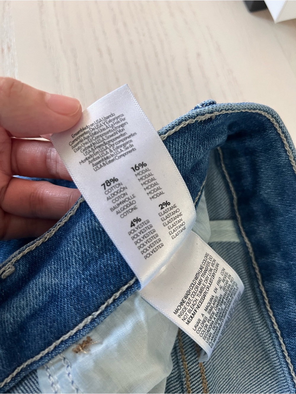 Sold - MOTHER Ankle Fray Denim Jeans - Picture 6 of 12